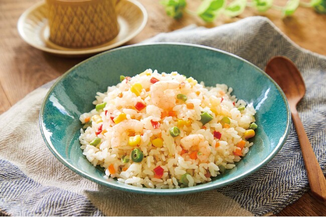 えびにもこだわり「産直米のえびピラフ」
