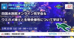 MMキッズみらい塾 第18弾！ ～ゆたかな地球を守ろう編～ 四国水族館のオンライン見学会＆ウミガメ博士と生物多様性について学ぼう！