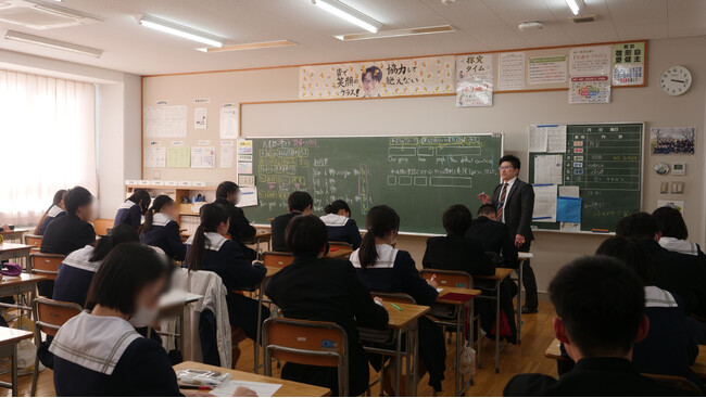 【開催レポート】学習塾が宝達中学校の中３生に受験指導