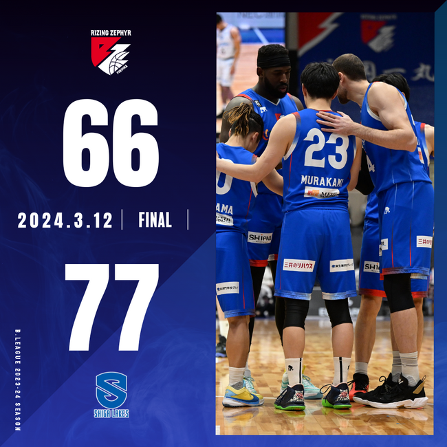B2福岡｜ビッグラインナップに対応できず、敗戦