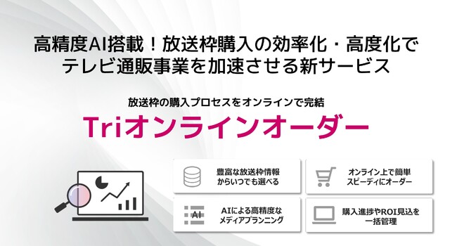 放送枠購入を飛躍的に効率化・高度化する「Triオンラインオーダー」リリース