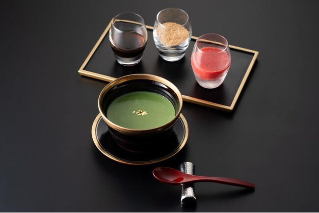 神戸みなと温泉 蓮　ウェルビーイングなデザート「宇治抹茶とケールの豆乳プリン」を販売開始