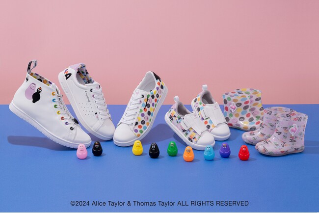 バーバパパ×ルコックスポルティフ　親子お揃いでお出かけしたくなるカラフルでポップなコラボシューズ新発売