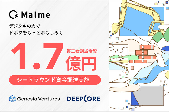 Malme、シードラウンドで1.7億円の資金調達を実施。土木技術者集団のスタートアップが業界のアップデートを目指す。
