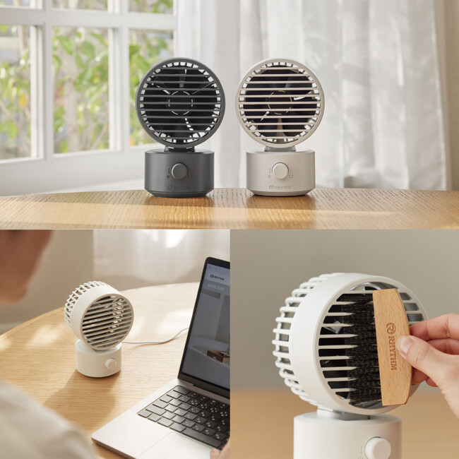 「こそうじ」しやすい、首振り2重反転ミニファン「Silky Wind Mini（シルキーウインド ミニ）」発売