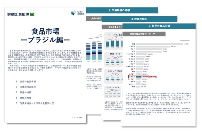 ブラジル進出をご検討の食品業界の経営者・海外事業責任者必見　「海外ビジネスガイドブック：食品市場統計情報　ブラジル編」を無料公開
