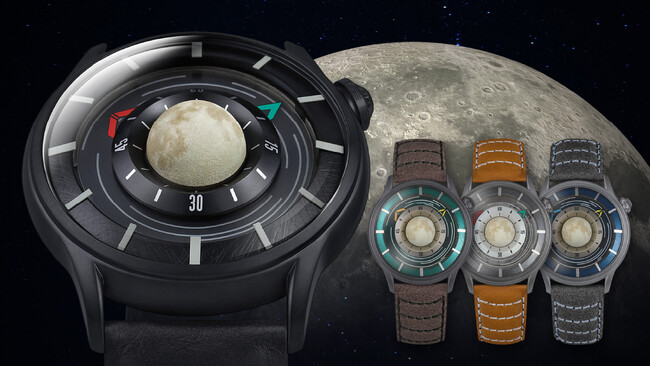 NASAが認めた腕時計が3月14日(木)16:00より支援受付開始！月が文字盤で回転するデザインは「アルテミス計画」に着想