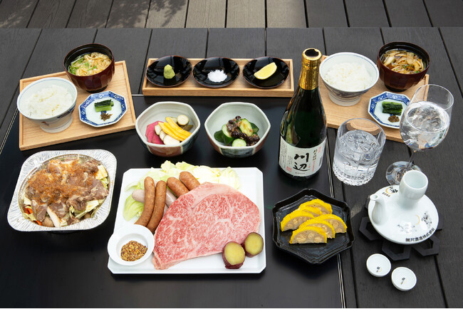 3月15日(金)より球磨焼酎「川辺」と楽しむTEPPANセットが新登場。東京タワーや都心の景色を望む「小布施 寄り付き料理 蔵部 銀座」ルーフトップテラスで。