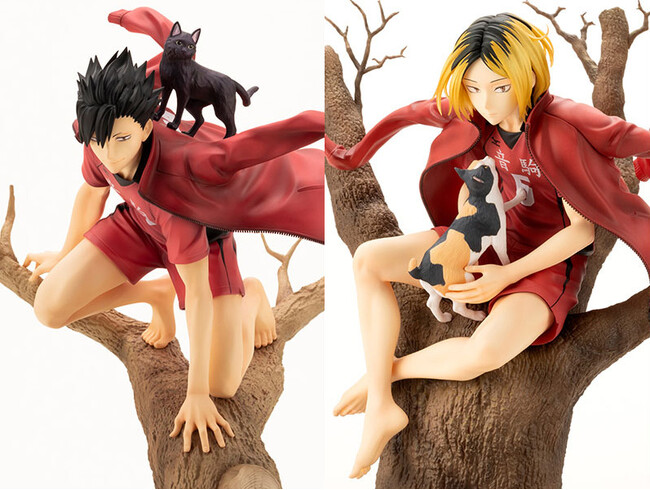アニメ『ハイキュー!!』より、千葉崇洋氏描き下ろしのビジュアルを元に「黒尾鉄朗」「孤爪研磨」が立体化。