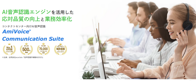 コンタクトセンター向け音声認識ソリューション「AmiVoice(R) Communication Suite 」のwebサイトを公開