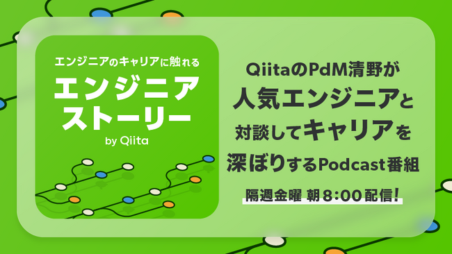 一般社団法人Gophers Japan代表のtenntenn氏がゲスト出演！日本最大級のエンジニアコミュニティ「Qiita」がPodcast番組の最新エピソードを公開