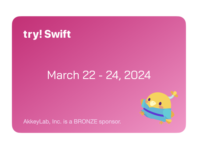 Swift コミュニティの成長を支援！AkkeyLabが協賛
