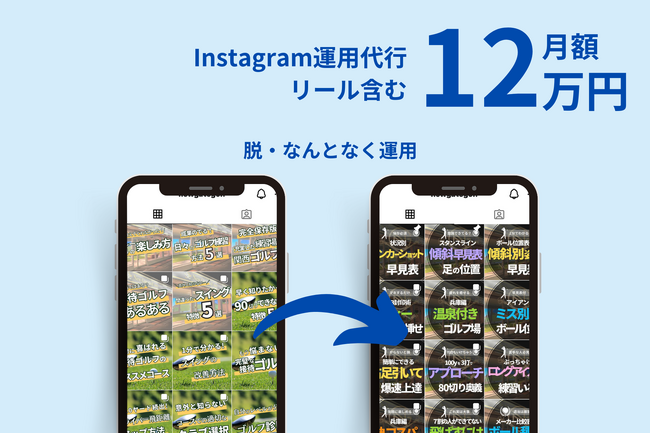 【先行５社】リール含むInstagram運用代行を12万円でご支援
