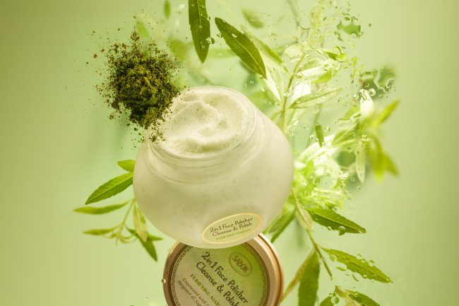 洗顔と角質ケアを同時に叶えるフェイスポリッシャーに、抹茶エキス配合のグリーンハーモニーの香りが今年も数量限定で登場