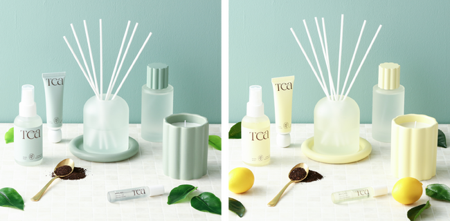 人気の「ティー コレクション」からグリーンティーとレモンティーの香りが登場！