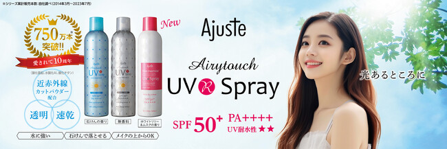 累計販売本数750万本(＊1)突破の人気ブランドから、成分推しのＵＶスプレー登場！