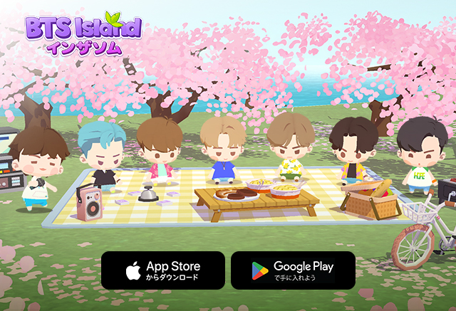 HYBE IMのBTSモバイルゲーム 「BTS Island:インザソム」新規テーマ「スイート少年団」のアップデートや春のイベント進行！
