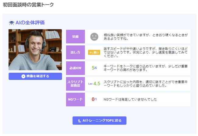レビックグローバルが生成AIを利用した次世代のロープレプログラム「AIトレーニング」を開発、LMS「SmartSkill Campus」に搭載し販売開始