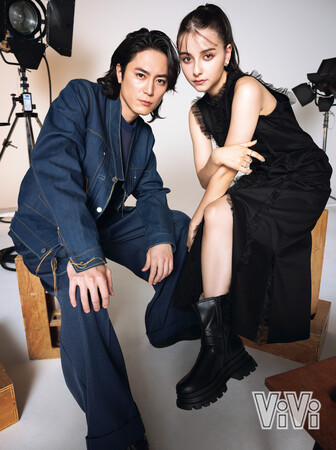 4月公開の話題のドラマ『ACMA:GAME アクマゲーム』に出演する間宮祥太朗×嵐莉菜がViVi5月号に登場！