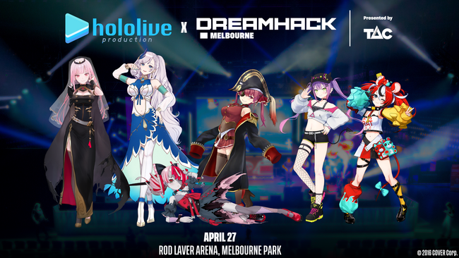 VTuber事務所「ホロライブプロダクション」、オーストラリア発ゲーミングライフスタイルイベント DreamHack Melbourneで初ライブ開催！