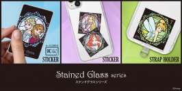 ディズニーキャラクターデザインのステンドグラス風デザインのステッカーやスマホ用ストラップホルダーを株式会社PGAが3月22日より一般販路向けに発売開始