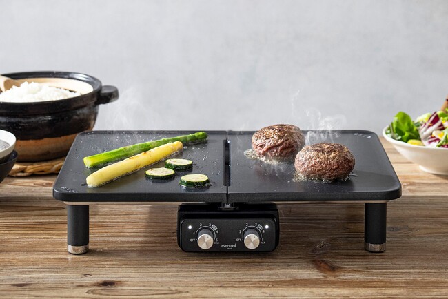 キッチンブランドevercook初の調理家電！片面使いも両面使いも。組み替えて収納にも。「evercook DECO DUO GRILL」をMakuakeにてプロジェクト開始