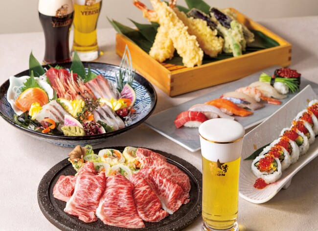 伝統の“一度注ぎ”生ビールと本格和食。『和食ビヤホール　枡々益（ますみ）』４月２日（火）登録有形文化財（建造物）の「銀座ライオンビル」３階にオープン