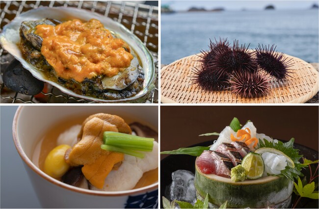 長崎県、離島の温泉宿「壱岐リトリート 海里村上 by 温故知新」　この季節しか味わえない貴重な2種類のウニを堪能する「幻の九州産赤ウニ・北海道産バフンウニ食べ比べ会席」プランを3月21日より販売開始