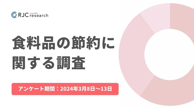 RJCリサーチ「食料品の節約に関する調査」を実施