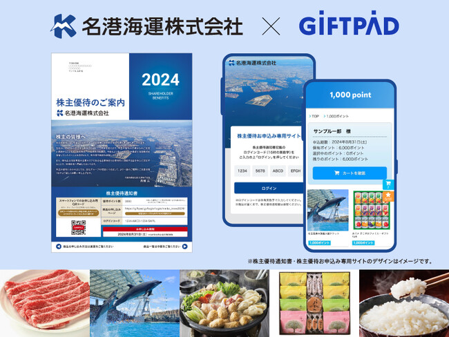 ギフトパッド、名港海運の株主優待をDX支援。所在地、愛知のオリジナルカタログギフトで地域社会へ貢献