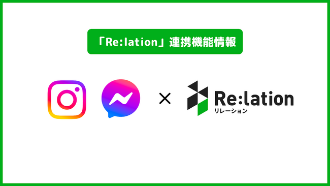顧客対応クラウド『Re:lation』、『Instagram DM』・『Facebook Messenger for Business』とチャネル連携を開始