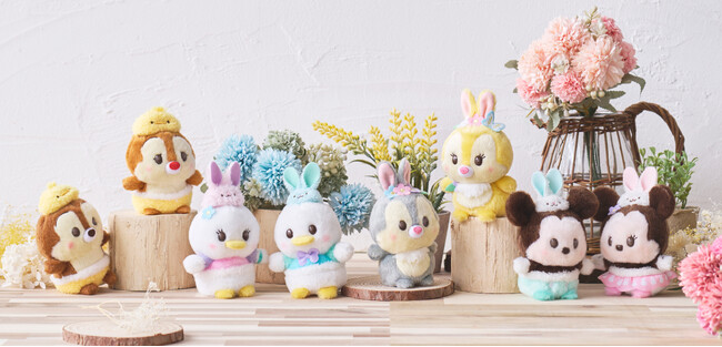 春のぽかぽか陽気にぴったりなパステルカラーのうるぽちゃちゃんが新登場！うさぎやひよこがモチーフのぬいぐるみをディズニーストアで3月29日（金）より発売