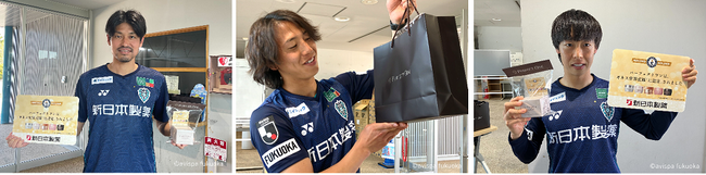 2024シーズン開幕！アビスパ福岡の選手・監督・コーチ・スタッフへ新日本製薬がギネス世界記録(TM)獲得(※1)のパーフェクトワン商品1年分を進呈