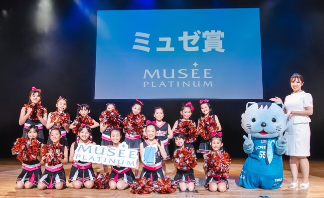 【イベントレポート】『はんなりんチアスクールLIVE!!2024』「ミュゼ賞」を受賞した15名の子どもたちへミュゼ初の冠試合にてチアを披露する晴れ舞台をプレゼント！