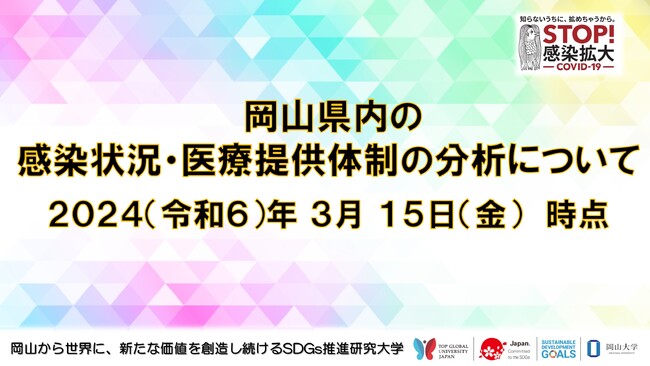 【岡山大学】岡山県内の感染状況・医療提供体制の分析について(2024年3月15日現在)