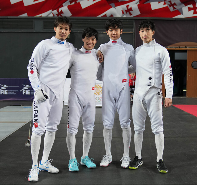【フェンシング】男子エペ日本代表がワールドカップ（ジョージア／トビリシ）でパリ五輪出場権獲得！