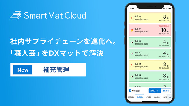 社内サプライチェーンを進化へ。「職人芸」をDXマットで解決