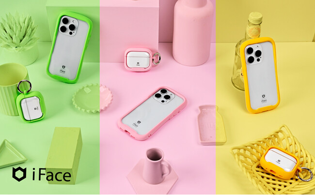 モバイルアクセサリーブランド「iFace（アイフェイス）」Reflection強化ガラスクリアケース & AirPodsケースから待望の新色　春の新生活を華やかにする3色が登場！