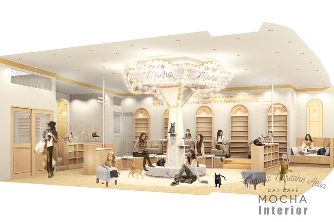 オリジナルのキャットタワーが圧巻の「猫カフェMOCHA」がイオンモールNagoya Noritake Garden内にグランドオープン!!