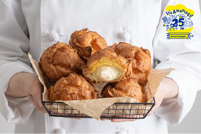 ビアードパパが ＜パリパリ食感＞ を追求したら、史上最“驚”のシュークリームが誕生!!ビアードパパ25周年記念商品 “ミルフィーユシュー”発売！