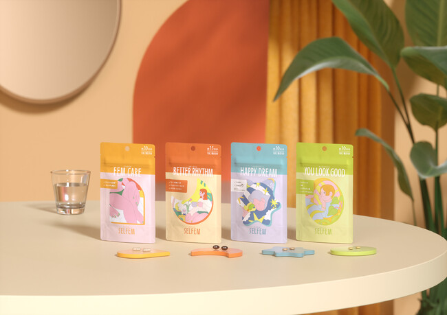 女性ならではのお悩みも、インナーケアが当たり前の時代に。フェムケアに特化した新・サプリメントブランド、「SELFEM (セルフェム)」が3月25日 (月) より新発売！