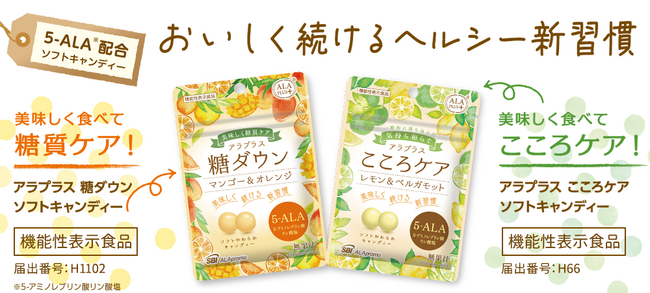 業界初！5-ALA配合ソフトキャンディーでヘルシー新習慣
