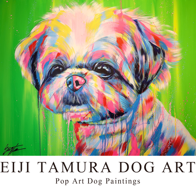 カラフルな愛犬の世界「EIJI TAMURA DOG ART」札幌三越9階ギャラリーにて、4月9日より個展＆オーダーアート受注会開催。