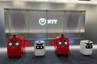 品川シーズンテラスでNTTグループの技術を複数活用したロボット配送実証を実施