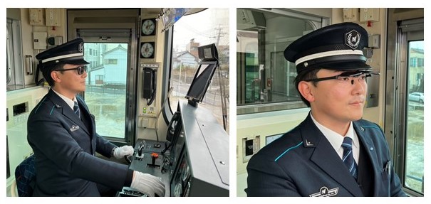 運転士の保護メガネ（偏光サングラス）着用検証について
