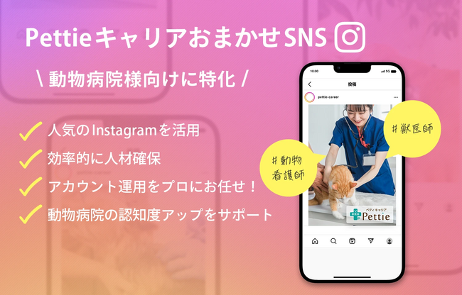 株式会社Insityが動物病院様向けSNS広告運用代行サービス「PettieおまかせSNS」をスタート！