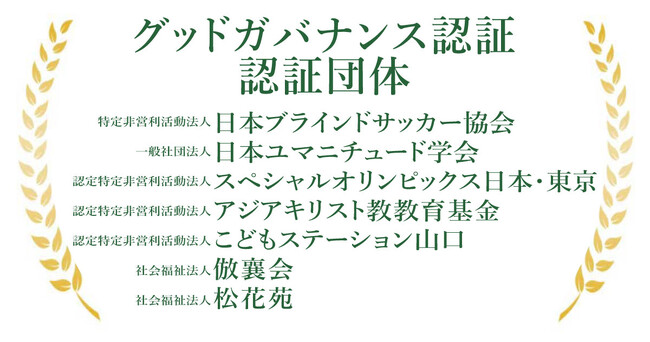 安心して寄付・支援を託せる仕組み「グッドガバナンス認証」を新たに取得した・更新した非営利組織（NPO）を紹介