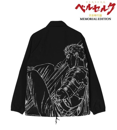 アニメ『ベルセルク 黄金時代篇 MEMORIAL EDITION』のガッツ 線画コーチジャケットなどの受注を開始！！アニメ・漫画のオリジナルグッズを販売する「AMNIBUS」にて