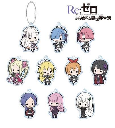 『Re:ゼロから始める異世界生活』のトレーディング TINY アクリルキーホルダー、トレーディング TINY 缶バッジの受注を開始！！アニメ・漫画のオリジナルグッズを販売する「AMNIBUS」にて