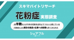 『シェアフル』スキマバイトリサーチ 、花粉症についての実態調査を実施